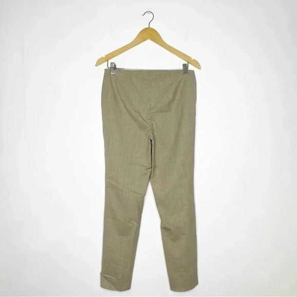 Lafayette 148 New York Wool Blend Straight Leg Trousers Khaki Size 6 - Picture 7 of 7